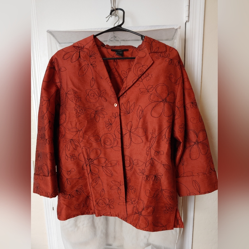 Ann Carson 100% silk jacket